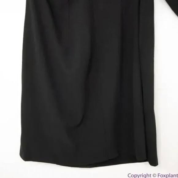 New! Eloquii Black One Shoulder Dress with Buckle Detail, women's plus size 16 - Picture 15 of 16